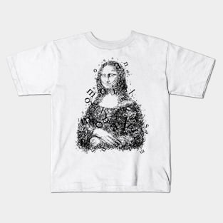 Font illustration "Mona Lisa" Kids T-Shirt